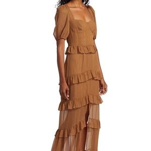 Cici Bustier Tiered Maxi Dress - WAYF